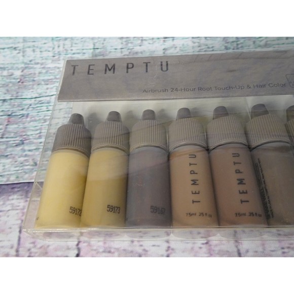 TEMPTU Airbrush Root Touch Up & Temporary Hair Color 7 PC Starter Set Long-Wear - Picture 6 of 13